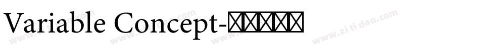 Variable Concept字体转换